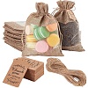 CRASPIRE 25Pcs Burlap Packing Pouches Drawstring Bag DIY-CP0007-77-1