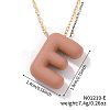 Alloy Initial Pendant Necklaces RS8745-5-1