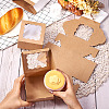 Square Paper Biscuit Boxes with Lace Edged Square Clear Window CON-TAC0001-12A-02-6