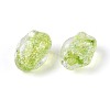 Handmade Foil Glass Beads Strands FOIL-N033-02E-3