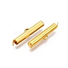 Iron Slide On End Clasp Tubes IFIN-R212-2.5cm-G-2
