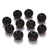 Painted Natural Wood Beads LS-X-WOOD-N006-03A-10-1