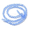 Imitation Jade Electroplate Glass Beads Strands GLAA-F029-J4mm-A04-2