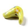 Handmade Printed Porcelain Beads PORC-F005-04E-4