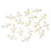 304 Stainless Steel Tiny Cross Charms STAS-H149-05G-3