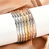 Fashion 201 Stainless Steel Bangle Sets BJEW-L664-024C-M-1-1