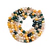 Electroplate Glass Beads Strands GLAA-T023-B16-10-2