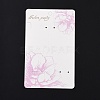Rectangle Flower Earring Display Cards CDIS-P007-B02-2