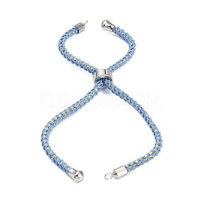 Adjustable Nylon Cord Slider Bracelet Making MAK-F026-A-P-1