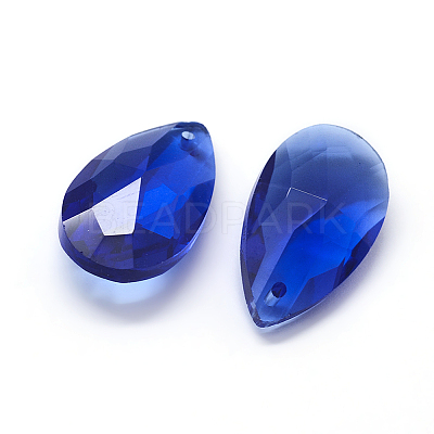 Faceted Glass Pendants X-GLAA-F069-S-A22-1