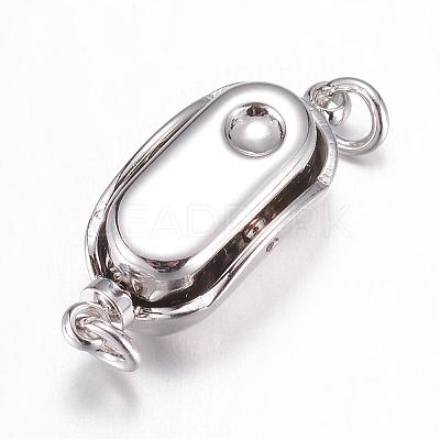 304 Stainless Steel Box Clasps STAS-G071-49-1