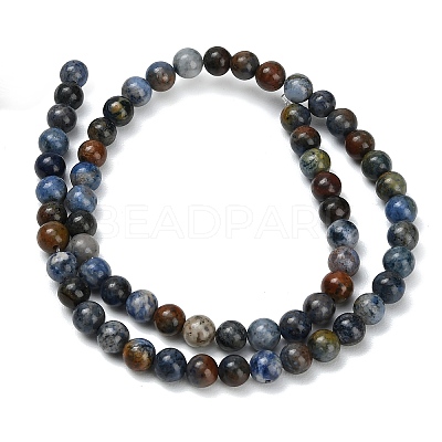 Natural Dumortierite Beads Strands G-F826-A01-4mm-1