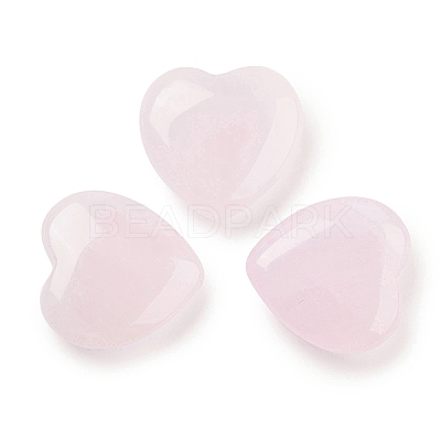 Heart Natural Rose Quartz Palm Stones G-C134-06A-14-1