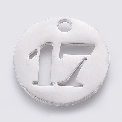 Non-Tarnish 304 Stainless Steel Pendants X-STAS-F233-17-P-1