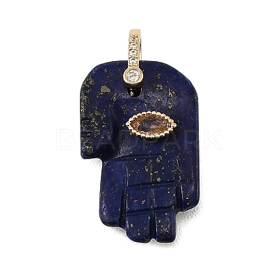Dyed Natural Lapis Lazuli Carved Pendants GG-CBA5963-01C-NH-1