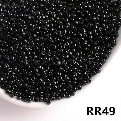 Opaque 11/0 Glass Seed Beads SEED-I013-2mm-RR49-1