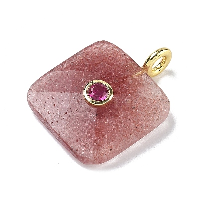 Natural Mixed Gemstone Faceted Pendants G-C274-03-G-1