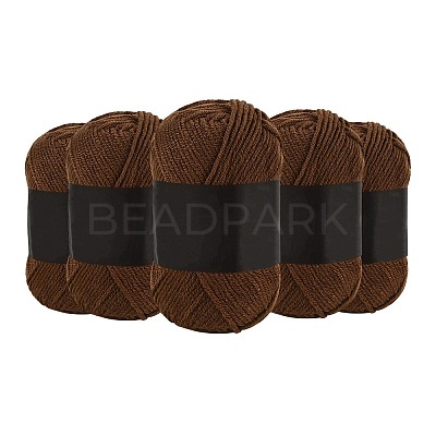 5Pcs Polyester Yarn for Knitting & Crochet YCOR-SZ0001-03I-1
