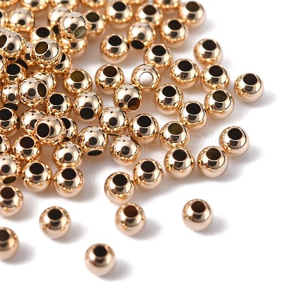 Yellow Gold Filled Beads X-KK-G156-2.5mm-1-1
