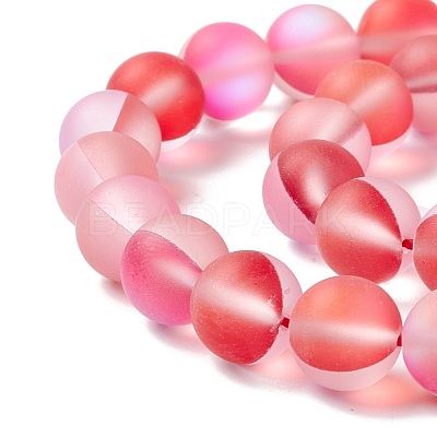 Synthetic Moonstone Beads Strands G-E573-01C-10-1
