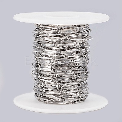 Tarnish Resistant 304 Stainless Steel link Chains CHS-K007-08P-1