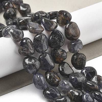 Natural Iolite Beads Strands G-C179-F06-01-1
