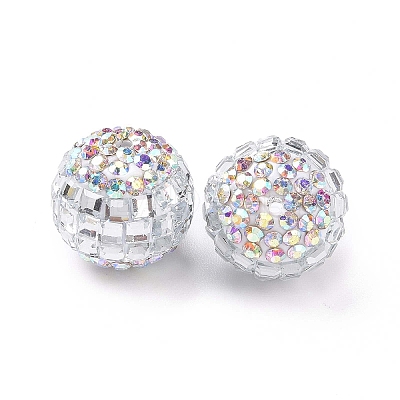 Polymer Clay Rhinestone Beads RB-L029-04A-1