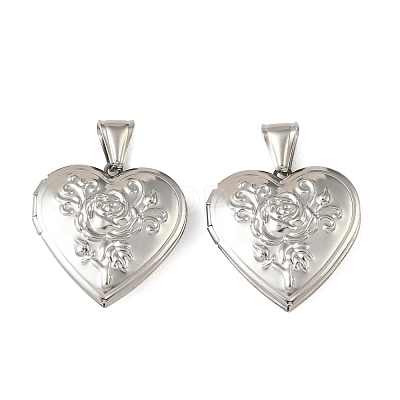 316 Stainless Steel Locket Pendants LS-STAS-K321-13P-1
