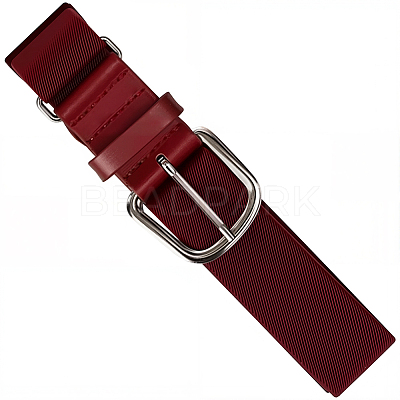 1Pc Imitation Leather & Polyester Elastic Softball Belts AJEW-CL0001-37B-1
