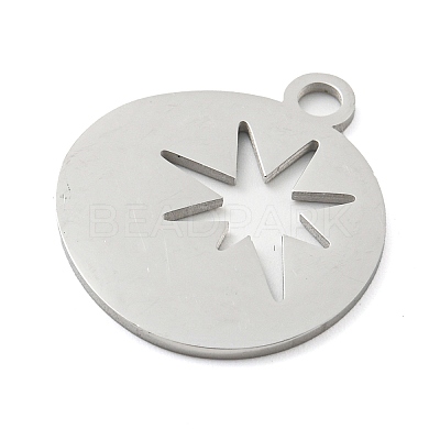 Non-Tarnish 304 Stainless Steel Pendants STAS-B056-26P-03-1