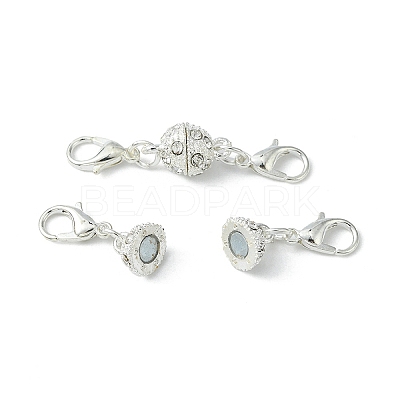 1Pc Alloy Crystal Rhinestone Magnetic Clasps ALRI-YW0001-11S-1