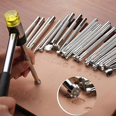 Leather Carving Printing Tool Sets TOOL-H007-01P-1
