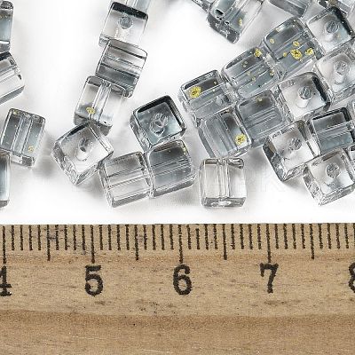 Spray Painted Glass Seed Beads SEED-A034-01G-1