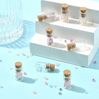 18Pcs Glass Jar Glass Bottle Bead Containers CON-FS0001-16-1