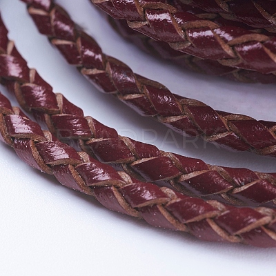 Round Braided Cowhide Cords WL-L009-01Q-1