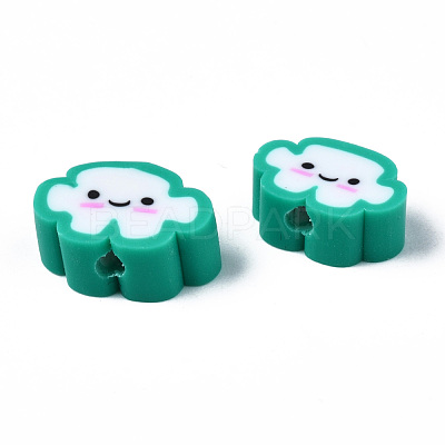 Handmade Polymer Clay Beads X-CLAY-N008-033B-1