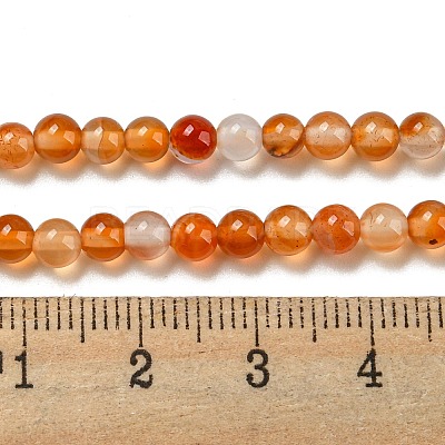 Natural Agate Beads Strands G-F417-01-4mm-1