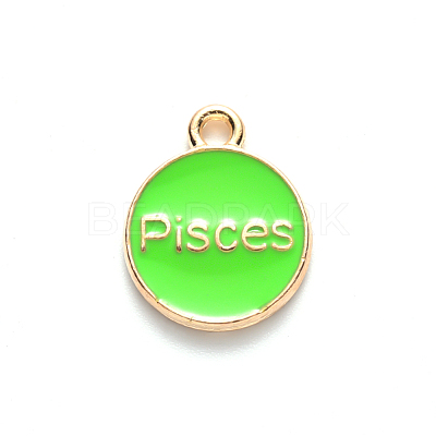 Alloy Enamel Pendants X-ENAM-S124-01A-06H-1