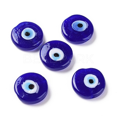 Handmade Evil Eye Lampwork Beads X-LAMP-E026-01C-1
