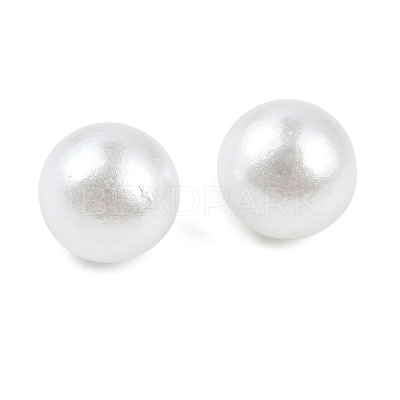 ABS Plastic Imitation Pearl Round Beads MACR-F033-8mm-24-1