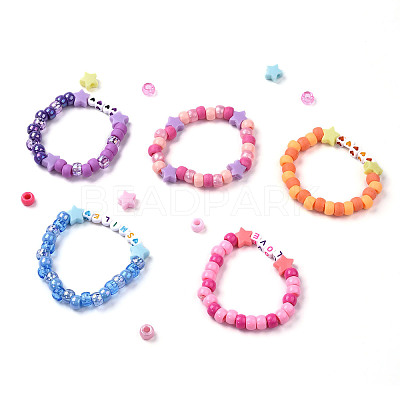 3 Boxs DIY Acrylic Beads Bracelets Making Kits DIY-YW0013-04-1