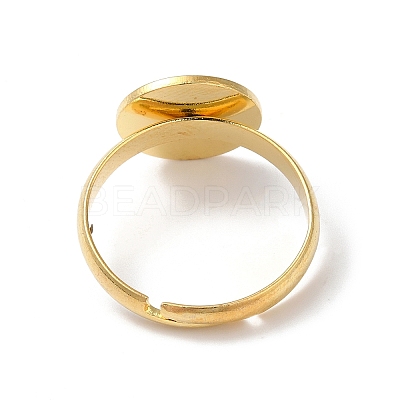 304 Stainless Steel Pad Ring Settings LS-STAS-K278-11C-G-1