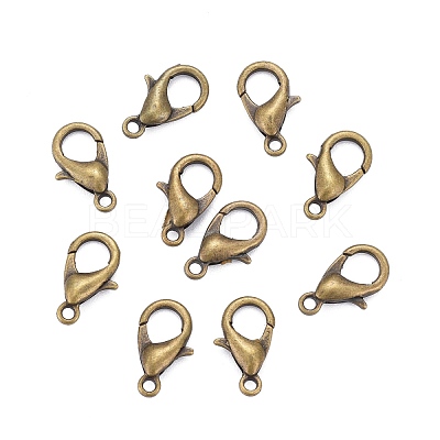 Antique Bronze Alloy Lobster Claw Clasps X-E102-NFAB-1