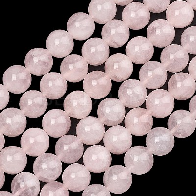Natural Madagascar Rose Quartz Beads Strands G-Z146-A01-10mm-02-1