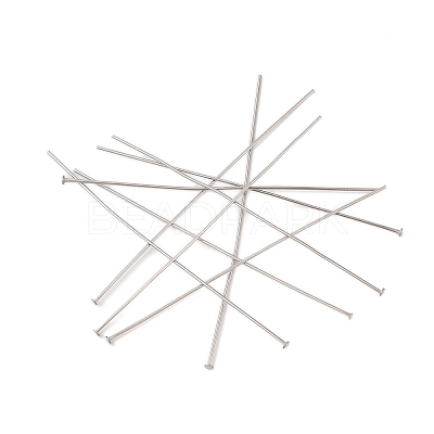 304 Stainless Steel Flat Head Pins X-STAS-Z089-03P-15-1