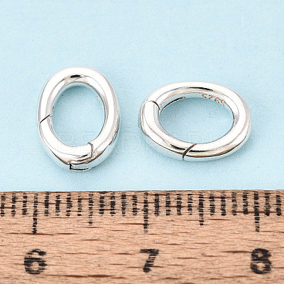925 Sterling Silver Spring Gate Clasps STER-T008-74S-1