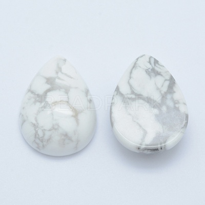 Natural Howlite Cabochons G-E491-B-04-1