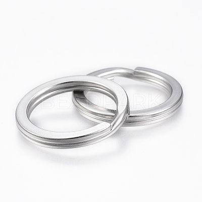 Tarnish Resistant 304 Stainless Steel Split Key Rings STAS-P177-2.0x35mm-P-1