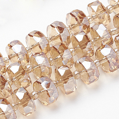 Electroplat Glass Beads Strands EGLA-Q092-10mm-D09-1
