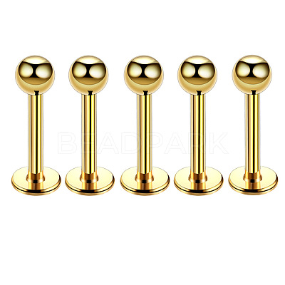 304 Stainless Steel Round Internally Threaded Labrets for Women Men WG9B6EB-24-1